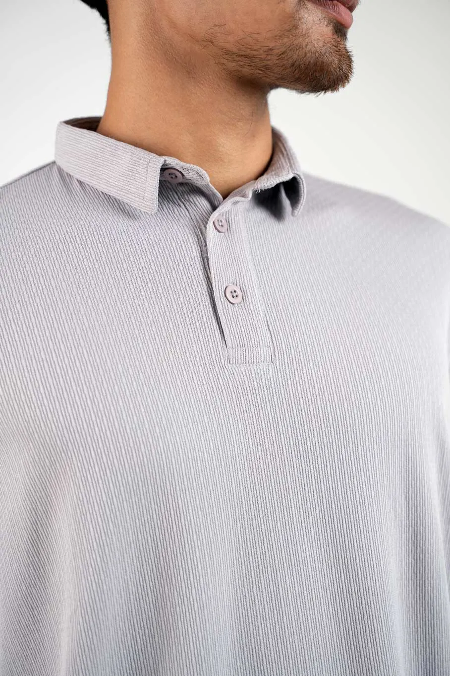 Inspiro Light Gray Polo Tshirt For Men