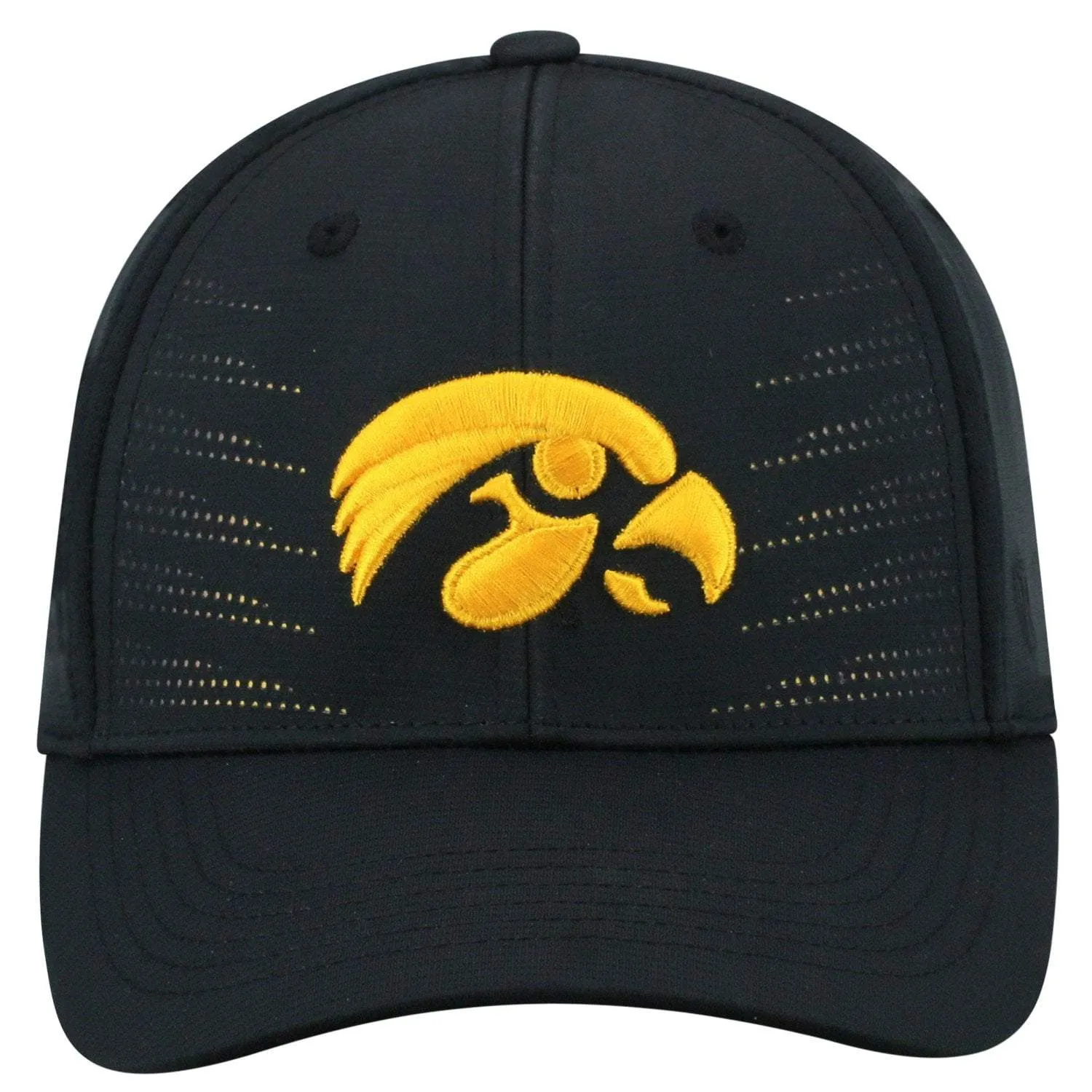 Iowa Hawkeyes TOW Black "Dazed" Structured Flexfit Hat Cap