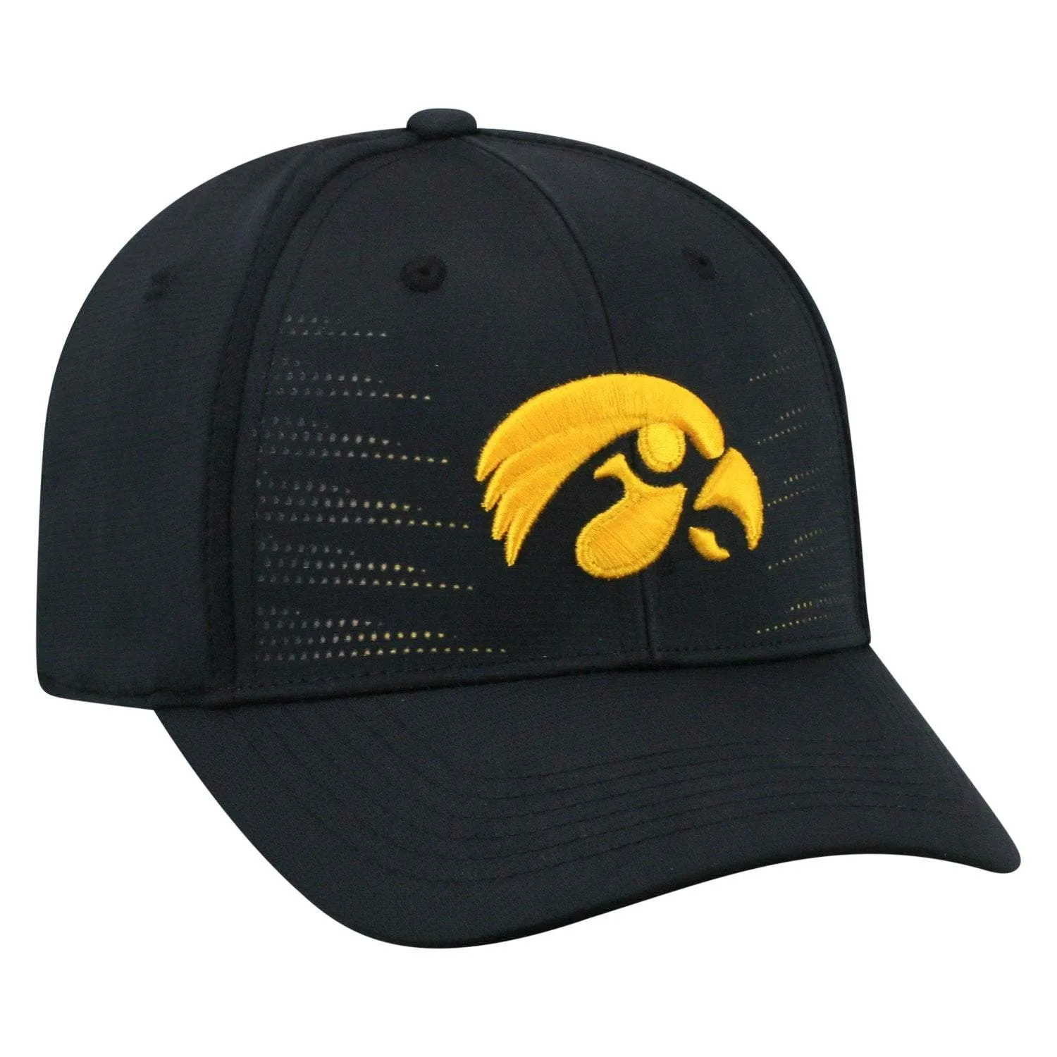 Iowa Hawkeyes TOW Black "Dazed" Structured Flexfit Hat Cap