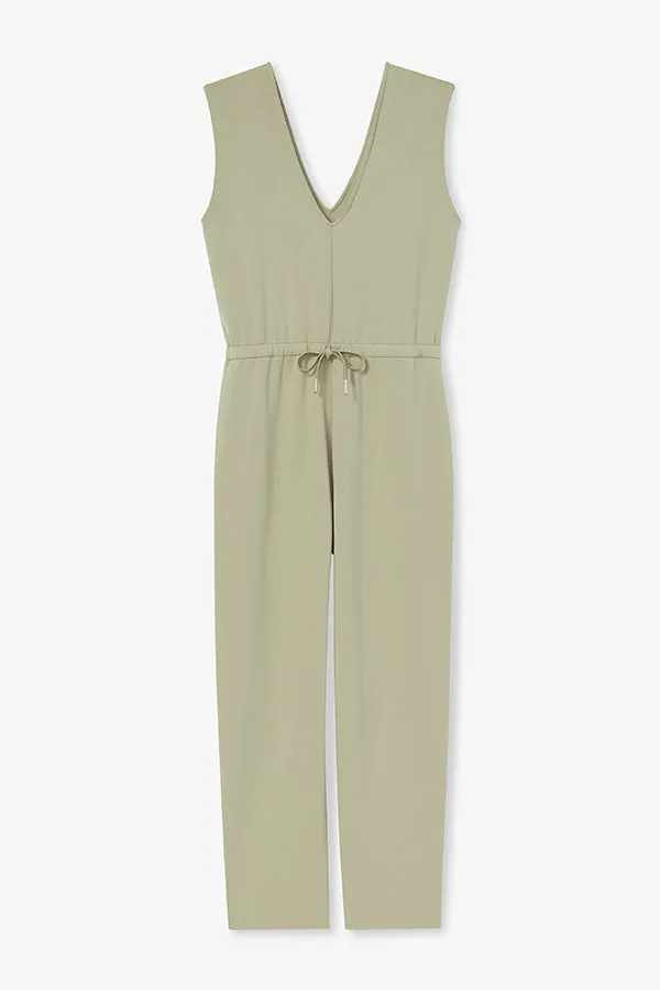 Janet Jumpsuit - Light French Terry :: Laurel Green