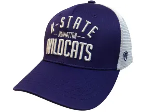 Kansas State K-State Wildcats Purple Trainer "Manhattan" Mesh Snapback Hat Cap