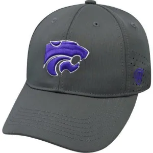 Kansas State Wildcats TOW Charcoal Jock II Performance Memory Flexfit Hat Cap