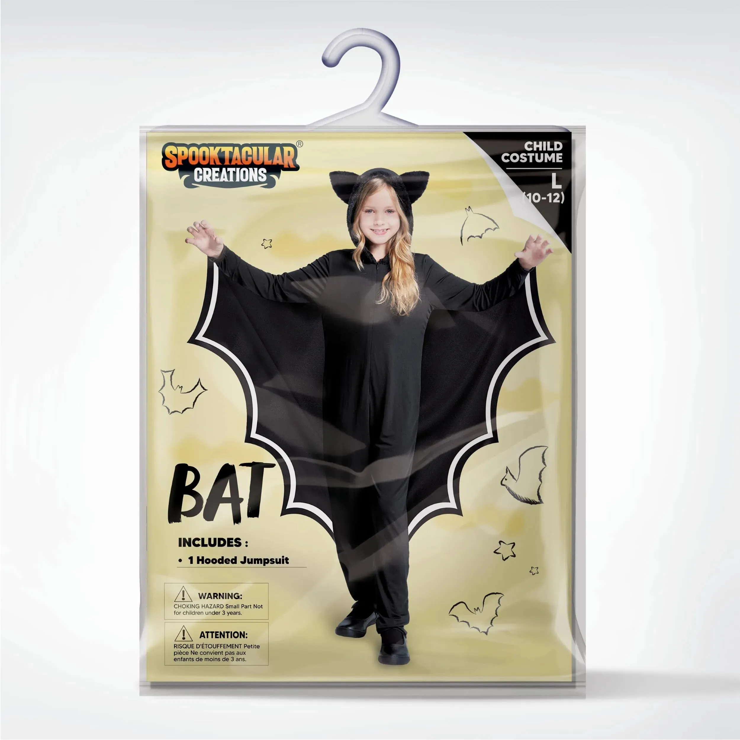 Kid Bat Costume Glow in the Dark, Bat Wings Costume