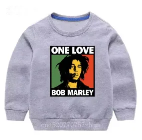 Kids Bob Marley Crewneck - One Love , Grey