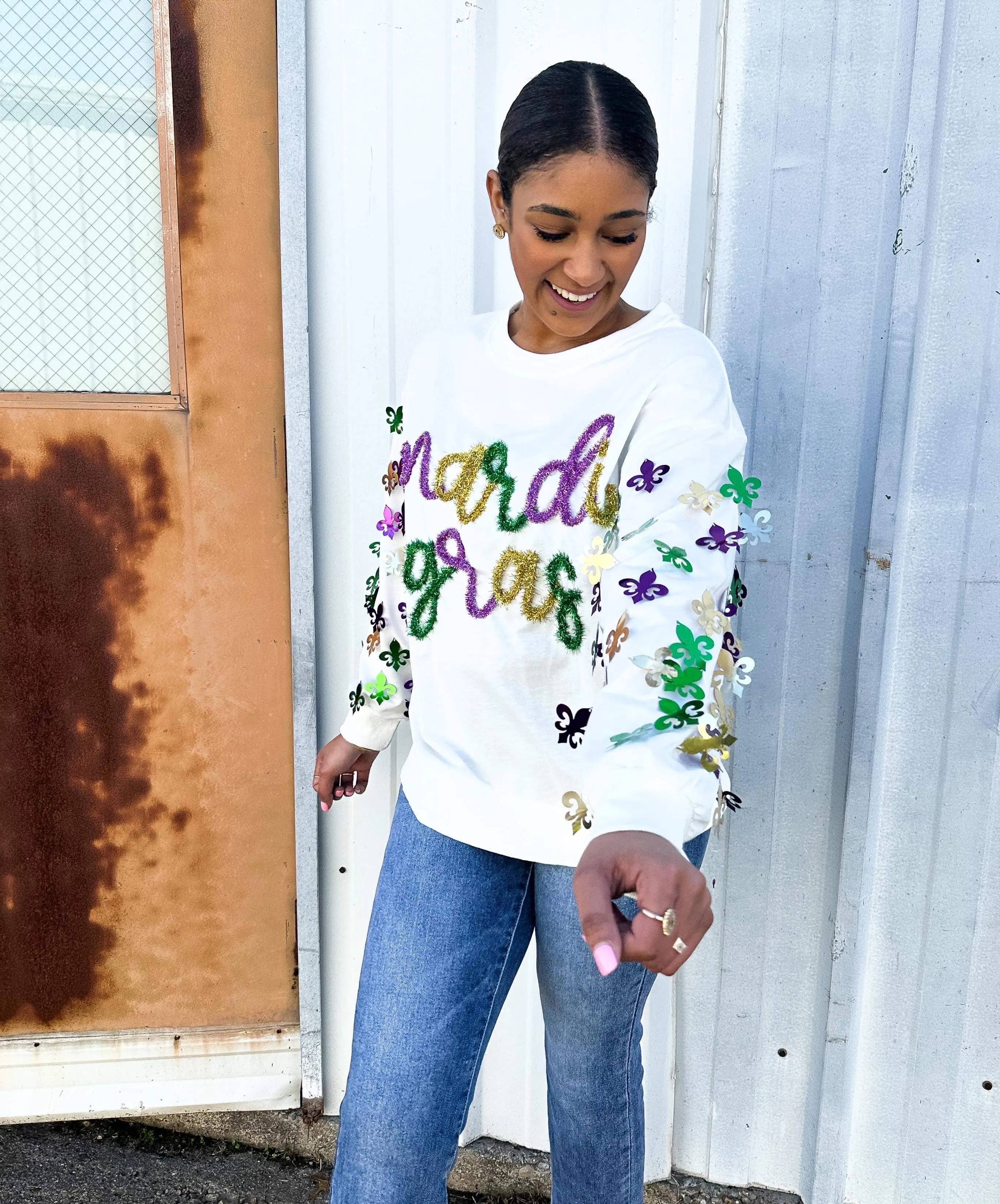 Krewe Of MG Metallic Pullover