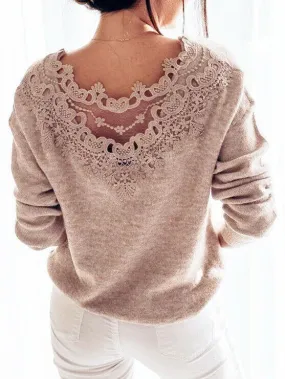 Laced Back Pullover