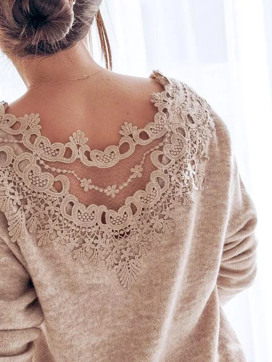 Laced Back Pullover