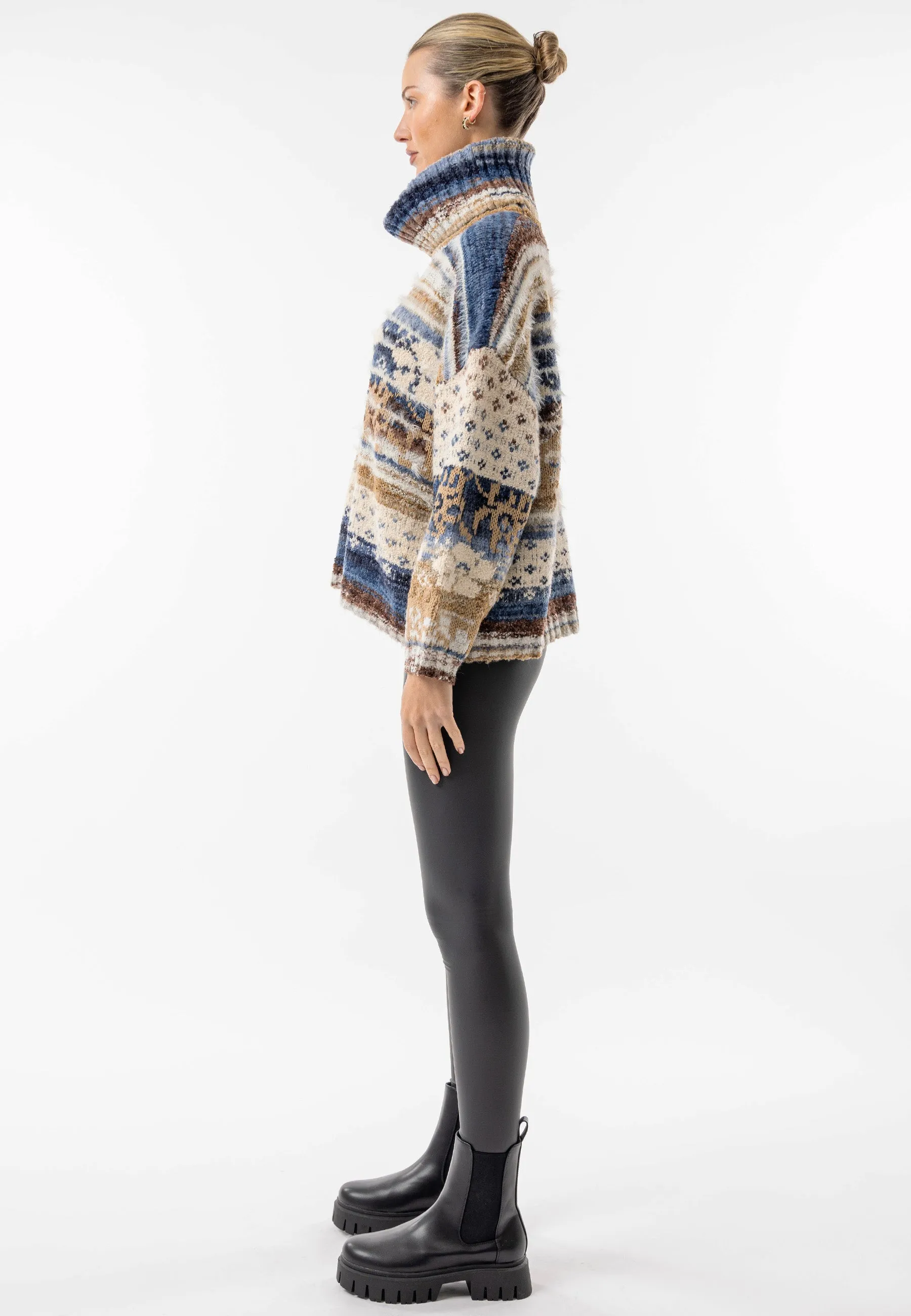 Lake Tahoe Roll Neck Knit Jumper