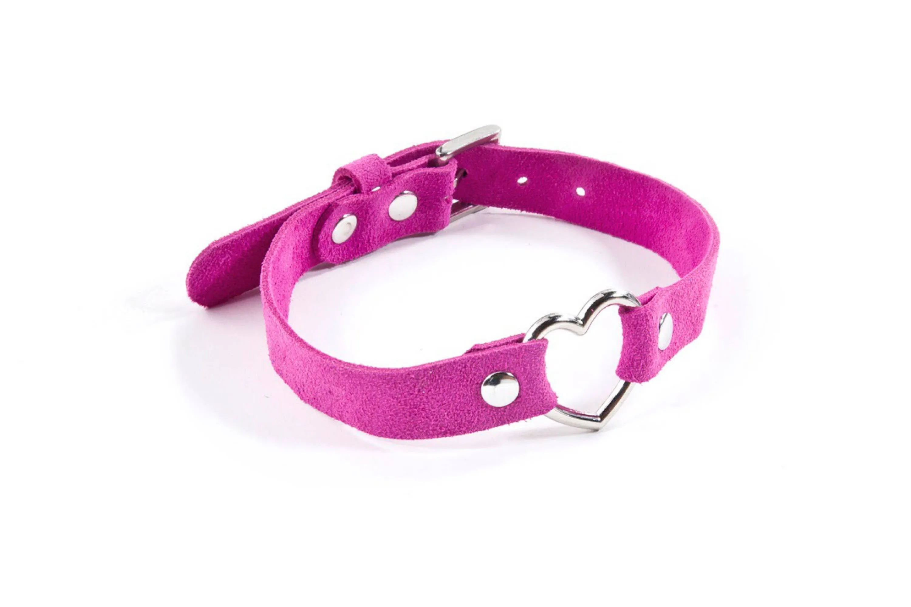 L'Amour Propre Suede Heart Ring Collar