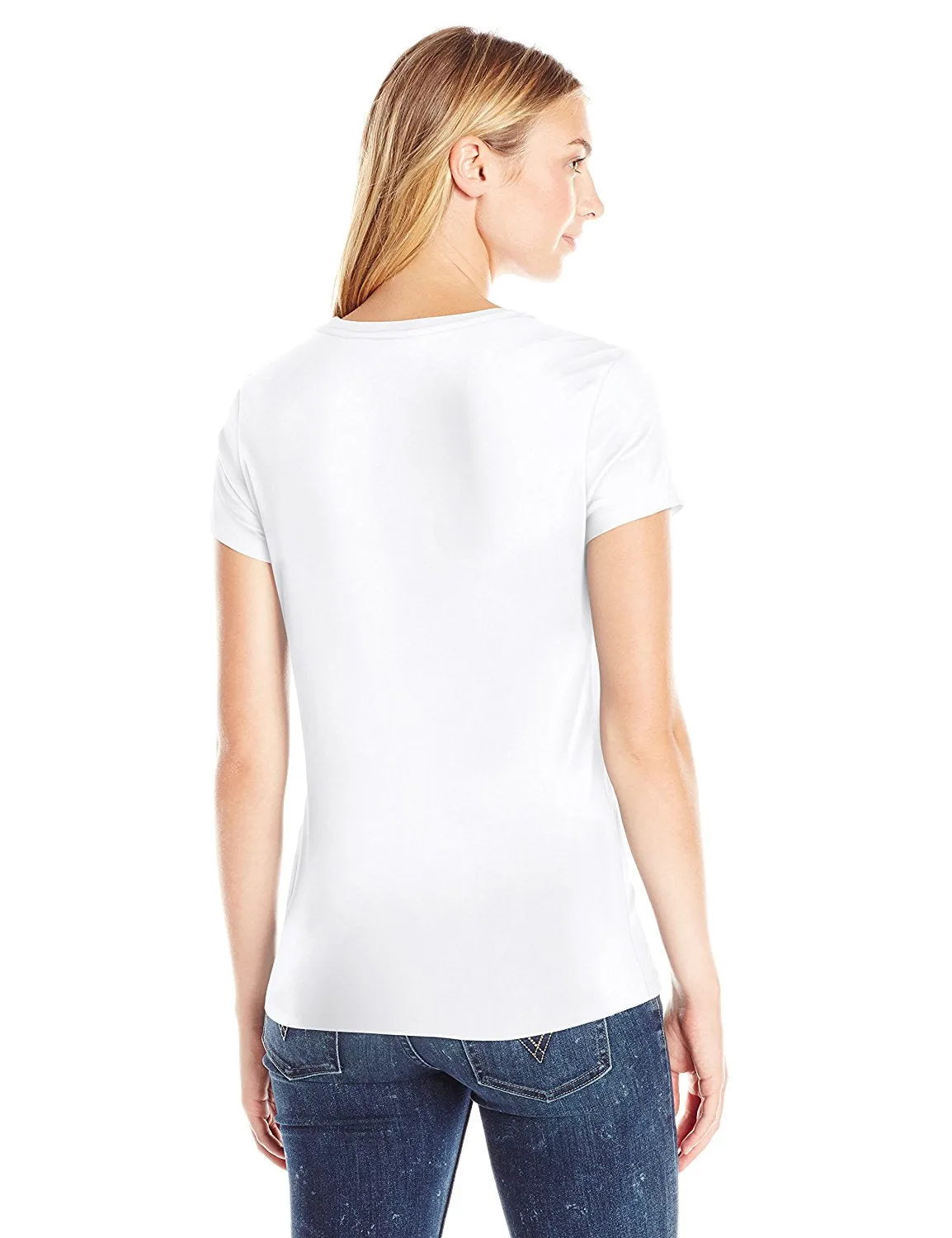 Levi's Women's Slim Crew Neck T-Shirt Core Batwing White