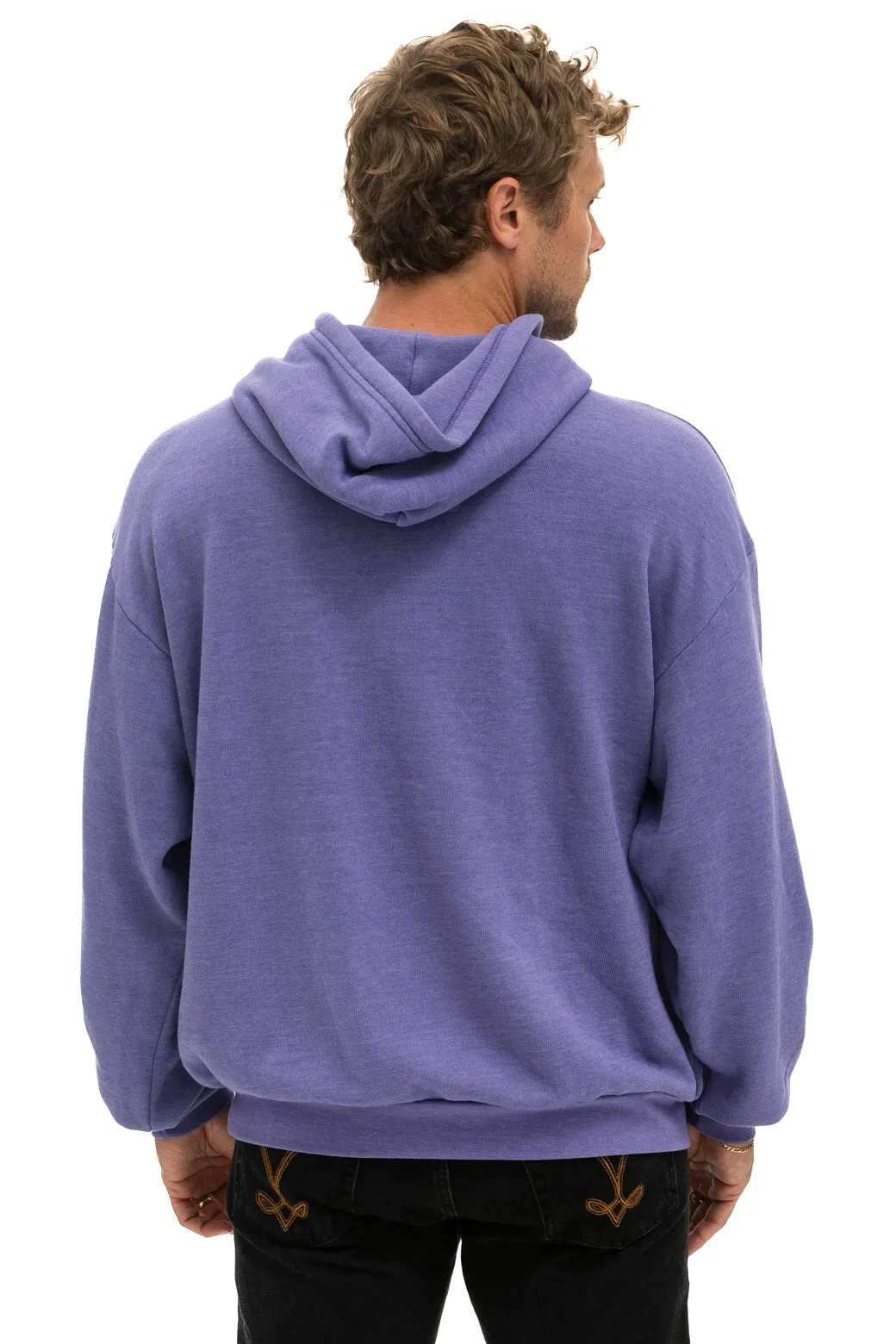 LOGO PULLOVER RELAXED HOODIE - LAVENDER