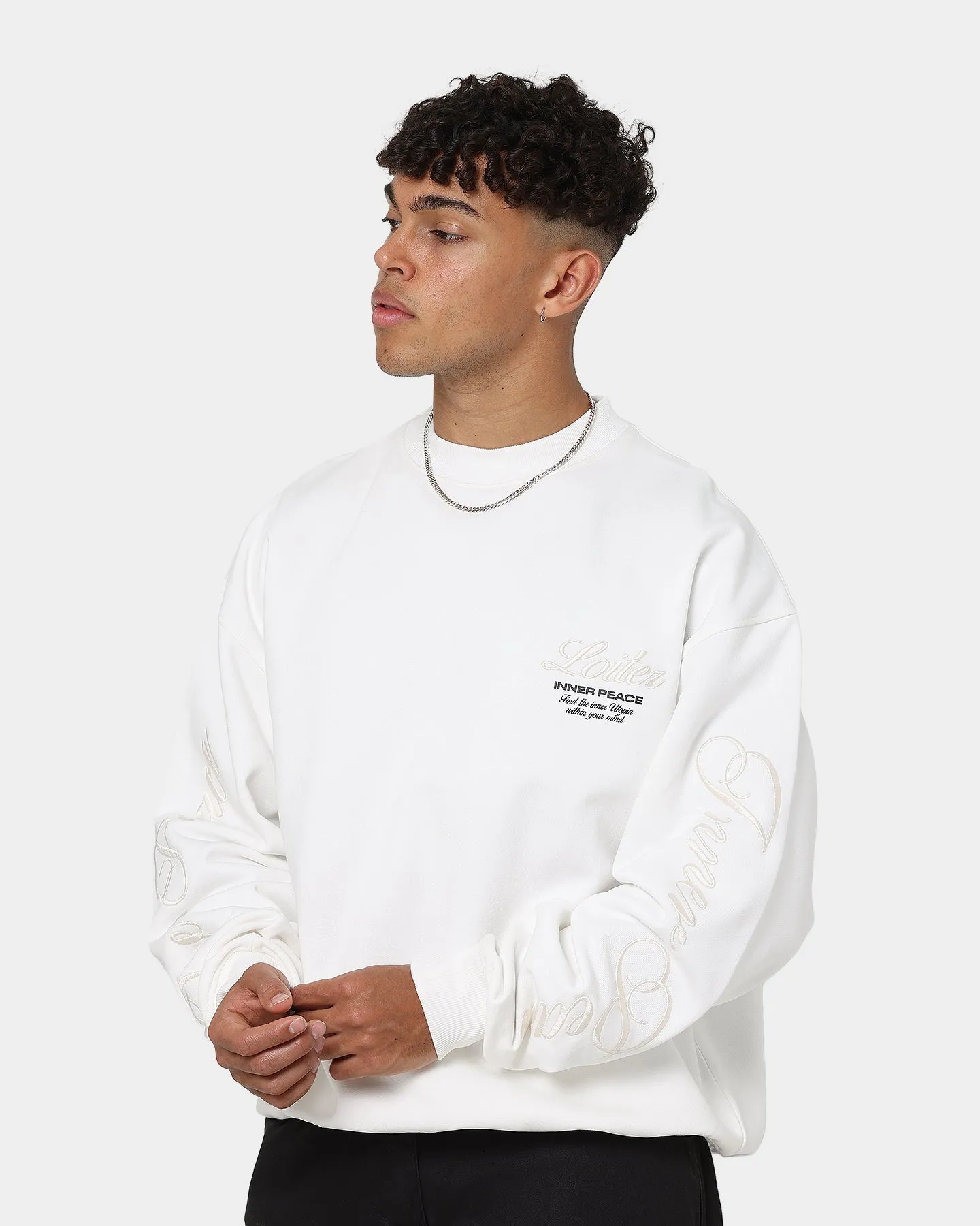 Loiter Aura Premium Crewneck Off White