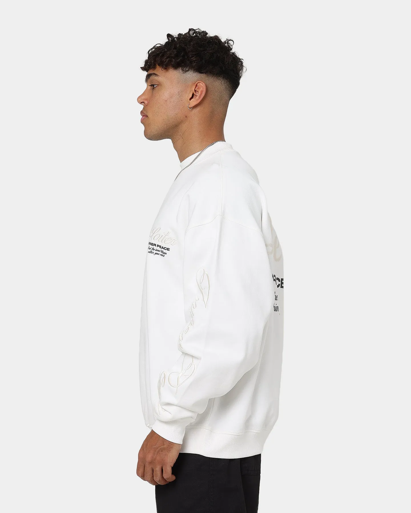 Loiter Aura Premium Crewneck Off White