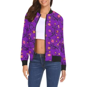 Lolipop Star Bomber Jacket for Women