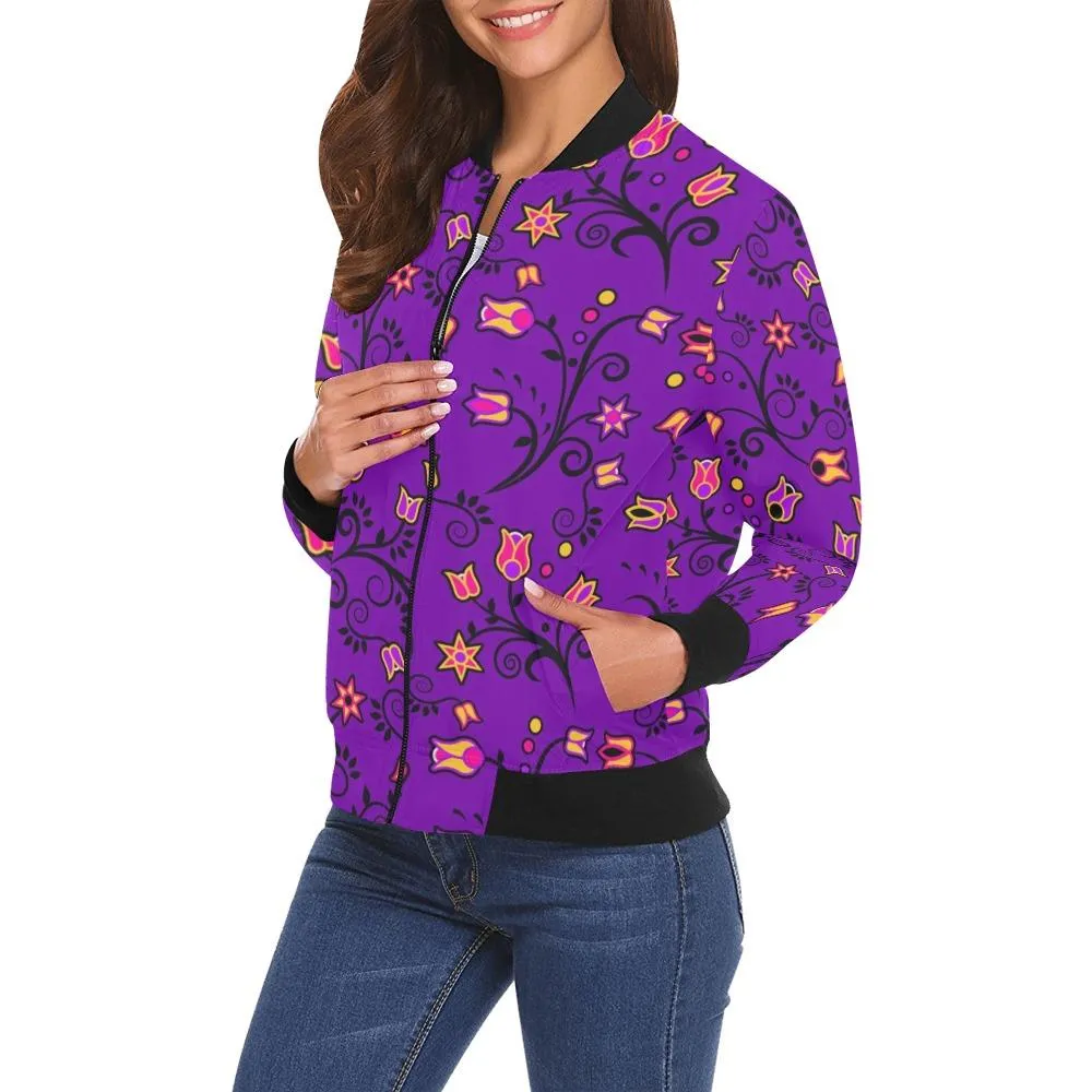 Lolipop Star Bomber Jacket for Women