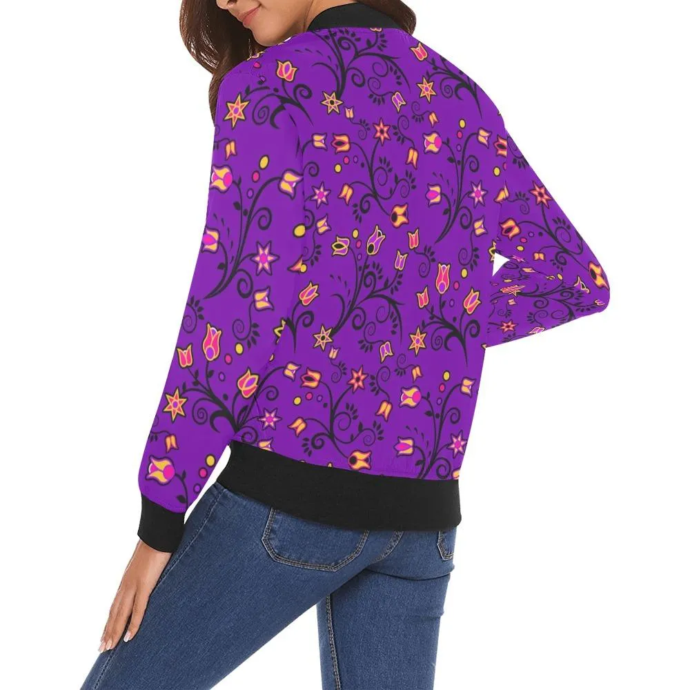 Lolipop Star Bomber Jacket for Women