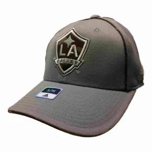 Los Angeles Galaxy Adidas FitMax 70 Gray Structured Fitted Baseball Hat (S/M)