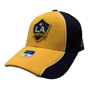 Los Angeles Galaxy Adidas FitMax70 Navy Yellow Structured Fitted Baseball Hat