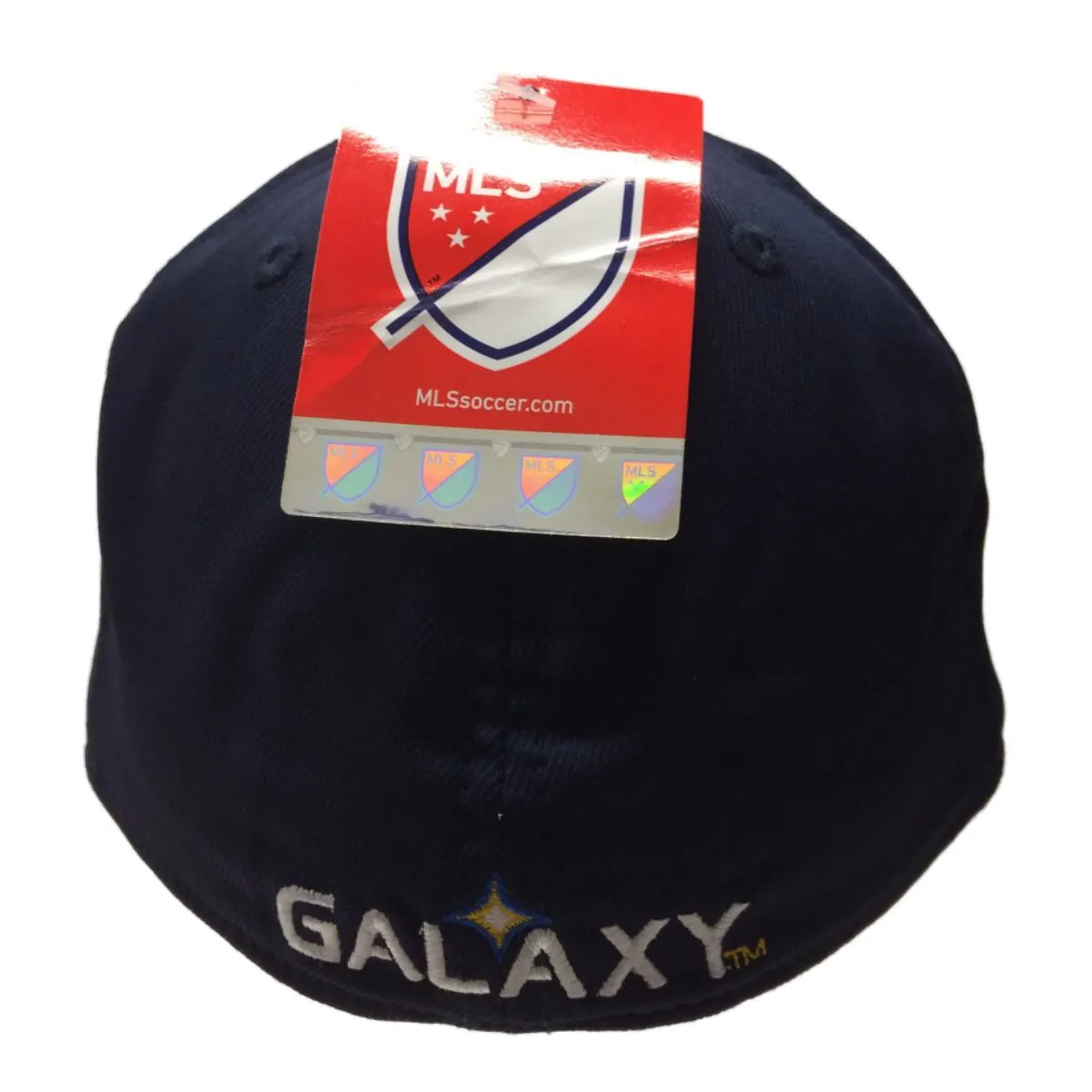 Los Angeles Galaxy Adidas FitMax70 Navy Yellow Structured Fitted Baseball Hat