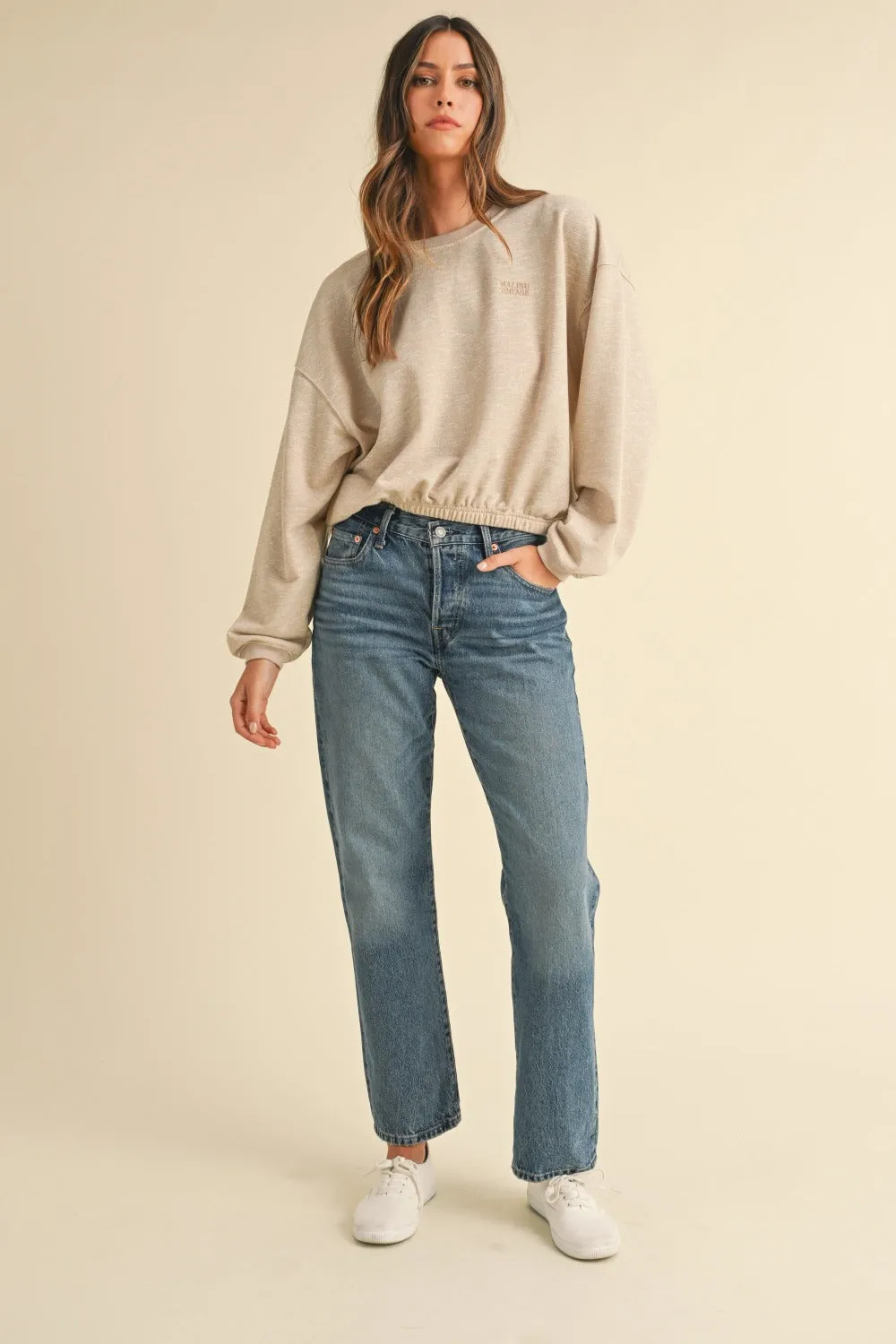 Malibu Vintage Sweatshirt - Taupe