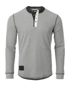 Mens Casual Thermal Long Sleeve Henley Shirt