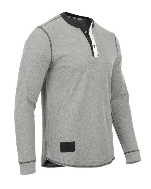 Mens Casual Thermal Long Sleeve Henley Shirt