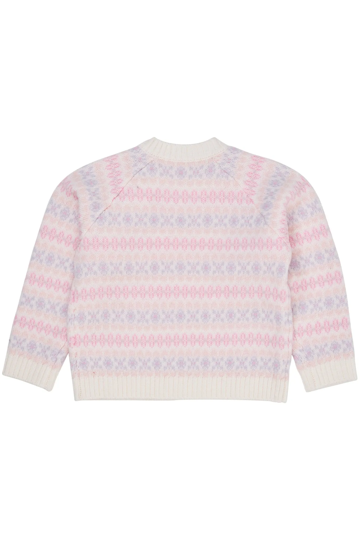 MERINO PATTERN PULL OVER - LAVENDER COMBI