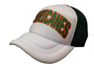 Miami Hurricanes Adidas WOMENS Glitter Logo Adj. Structured Trucker Hat