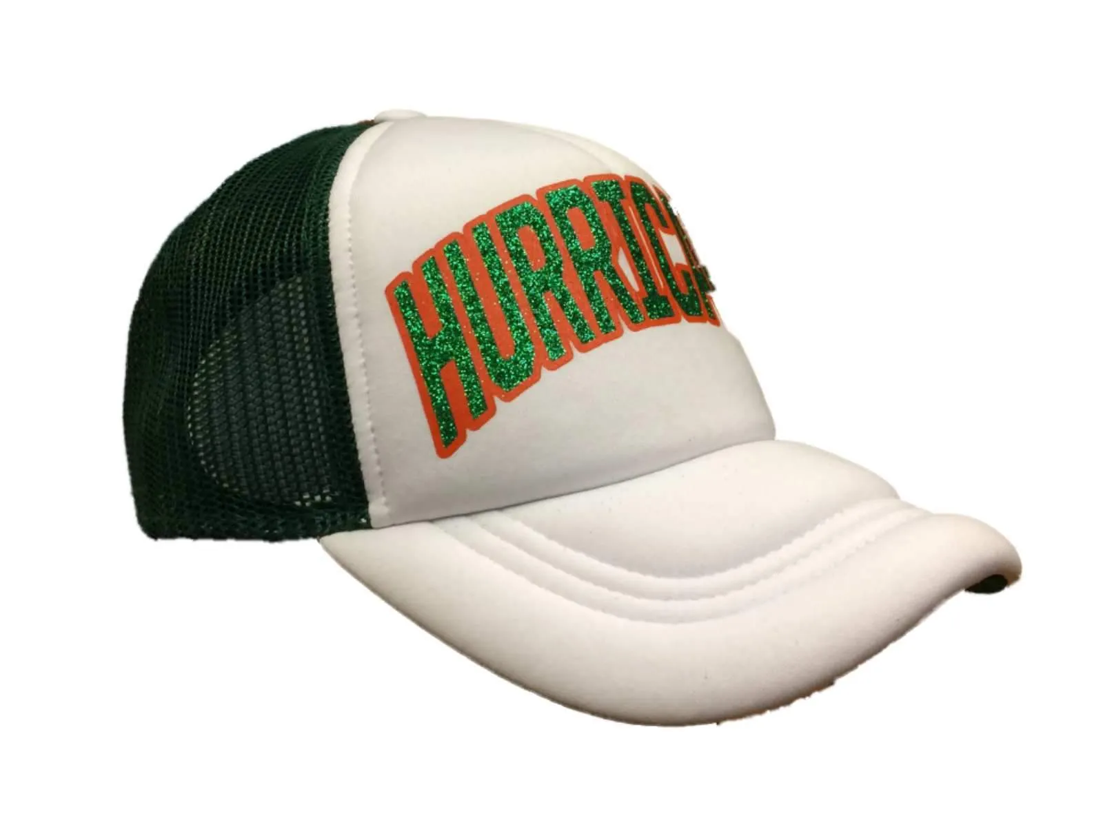 Miami Hurricanes Adidas WOMENS Glitter Logo Adj. Structured Trucker Hat