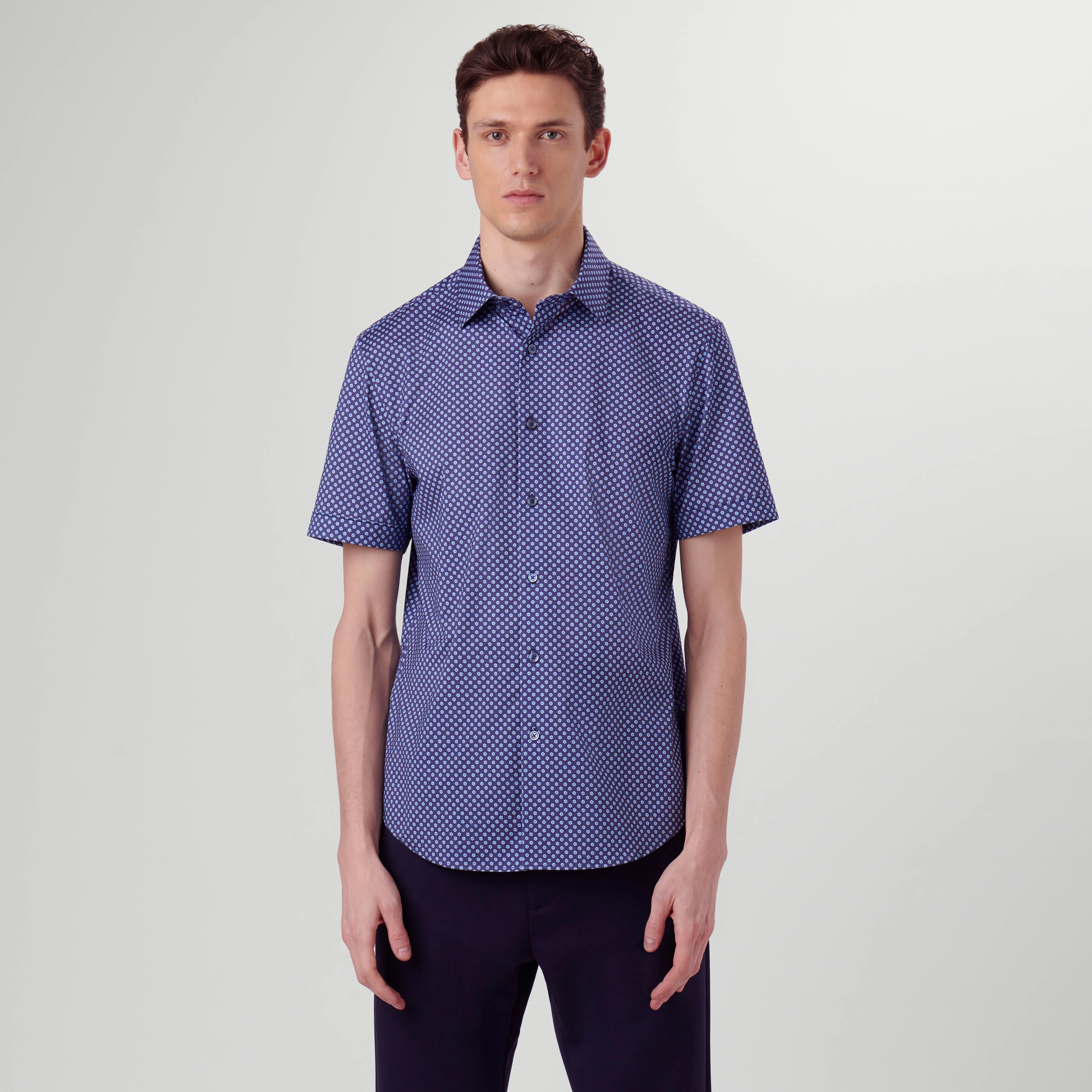 Miles Coin Dots OoohCotton Short Sleeve Shirt