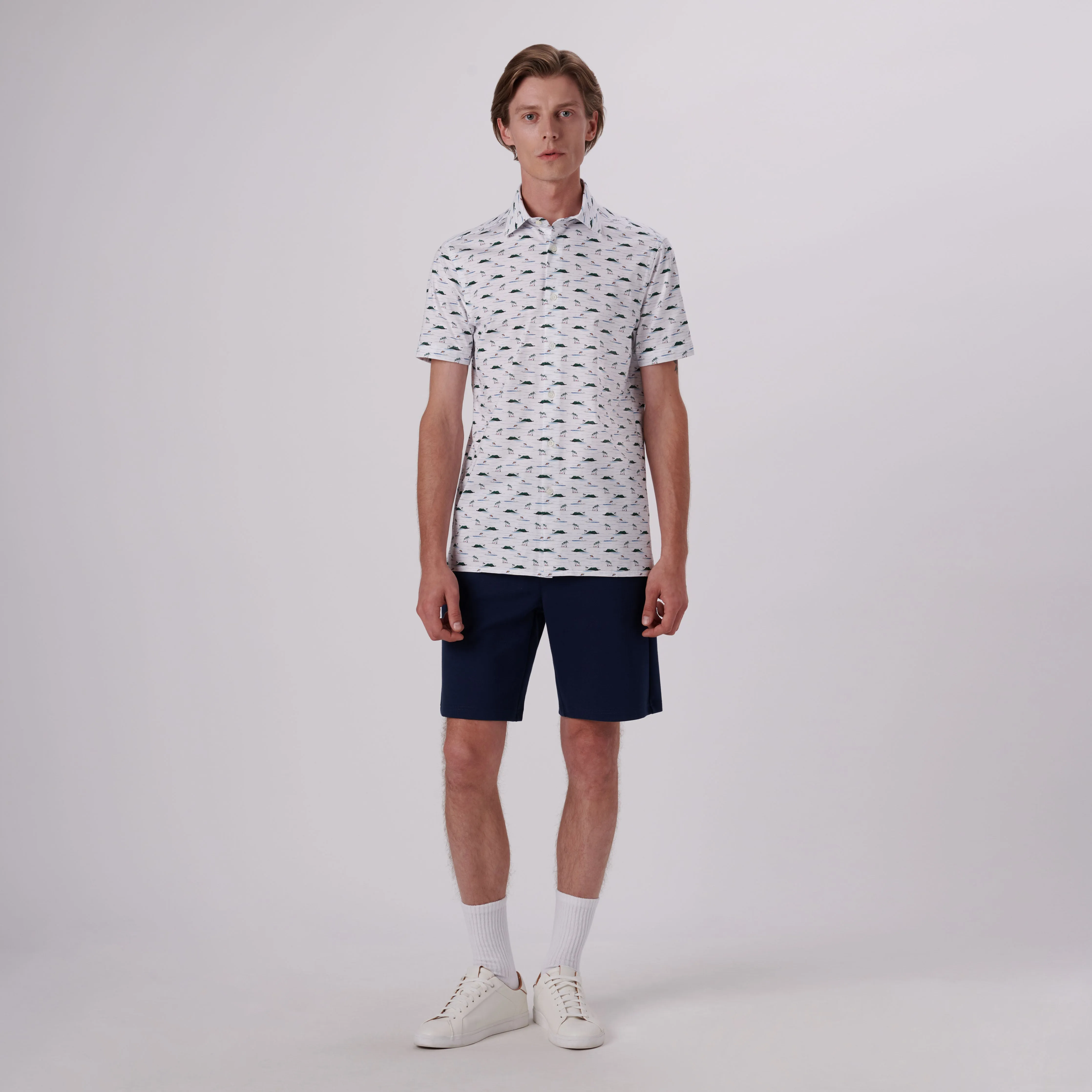 Milo Island Print OoohCotton Short Sleeve Shirt