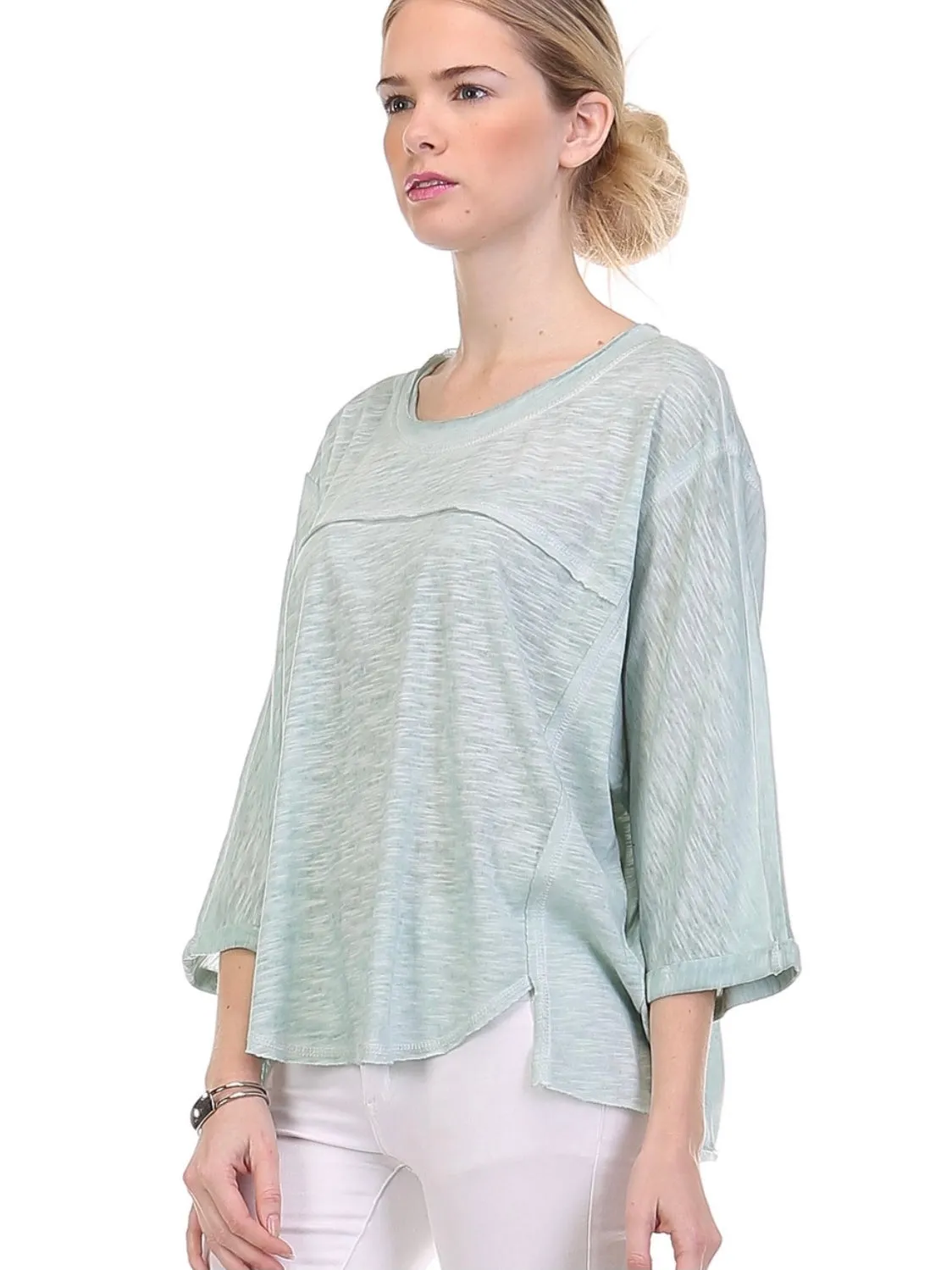 Mineral Wash Loose Pullover