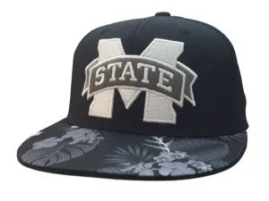 Mississippi State Bulldogs Adidas FitMax 70 Hawaiian Flat Bill Hat Cap (S/M)