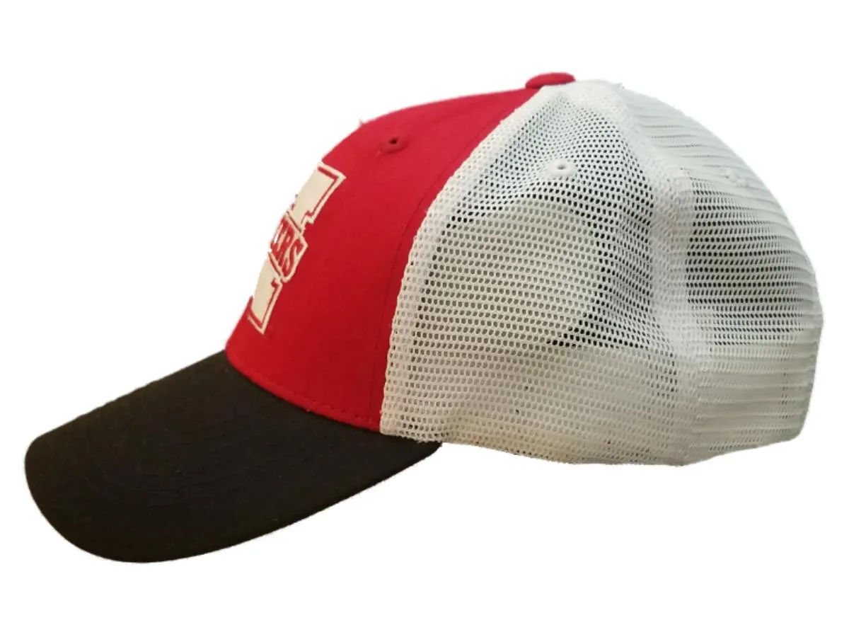 Nebraska Cornhuskers Captivating Headgear Red Mesh Back Adj. Snapback Hat Cap