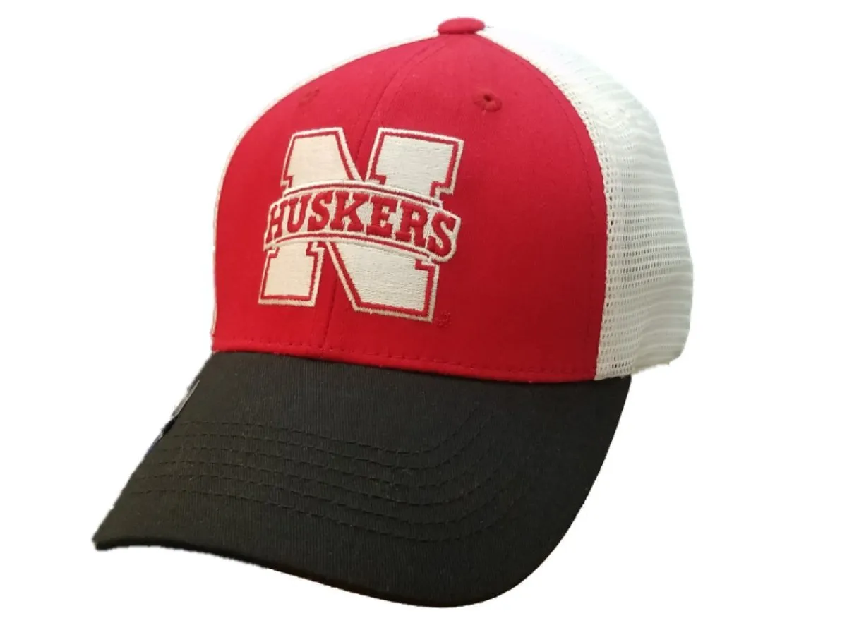 Nebraska Cornhuskers Captivating Headgear Red Mesh Back Adj. Snapback Hat Cap