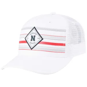 Nebraska Cornhuskers TOW White "36th Ave" Mesh Adj. Snapback Hat Cap