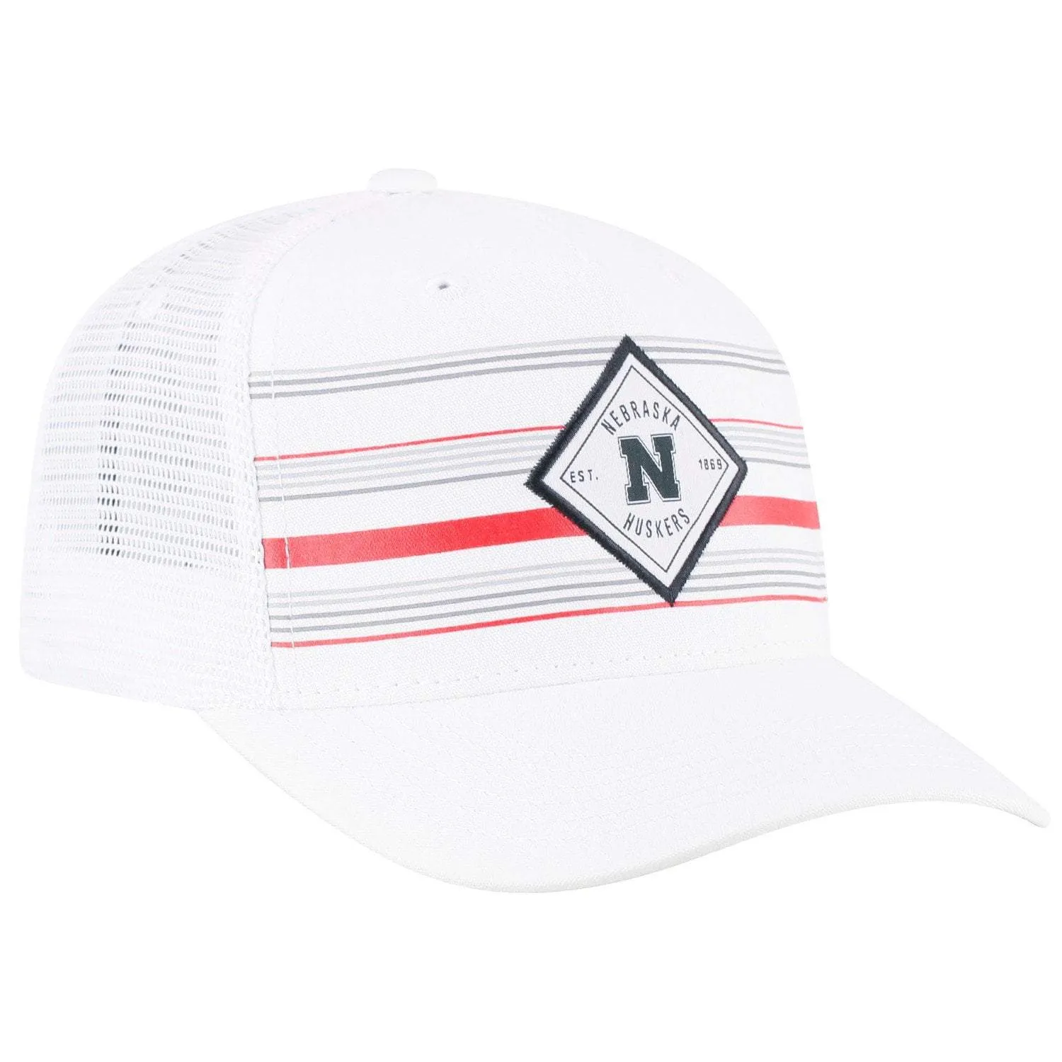 Nebraska Cornhuskers TOW White "36th Ave" Mesh Adj. Snapback Hat Cap