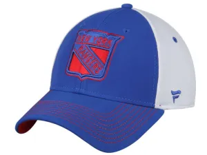 New York Rangers Fanatics NHL Structured Flexfit Blue White Hat Cap (M/L)