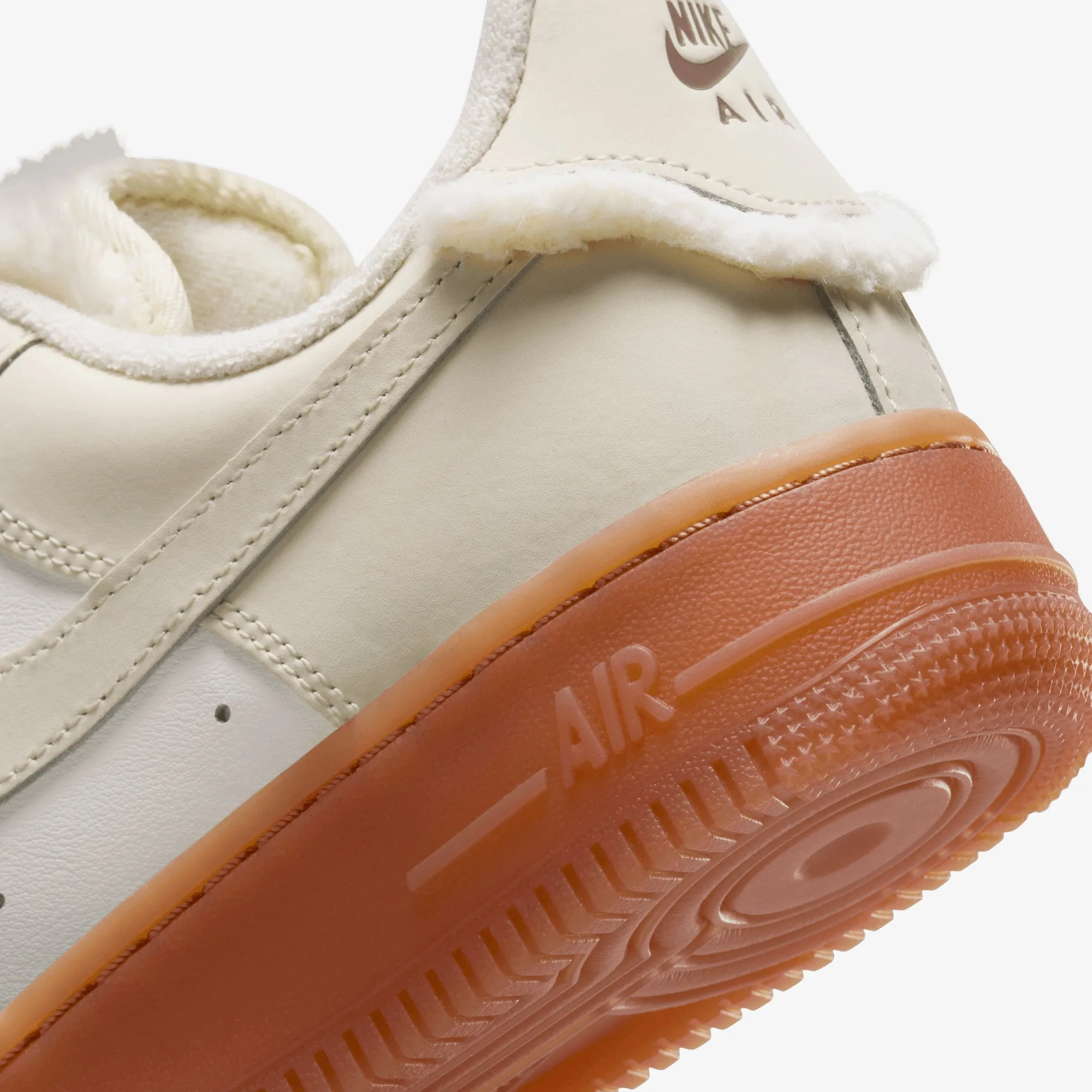 Nike | WMN'S AIR FORCE 1 '07 LX { SAIL/COCONUT MILK-GUM MED BROWN