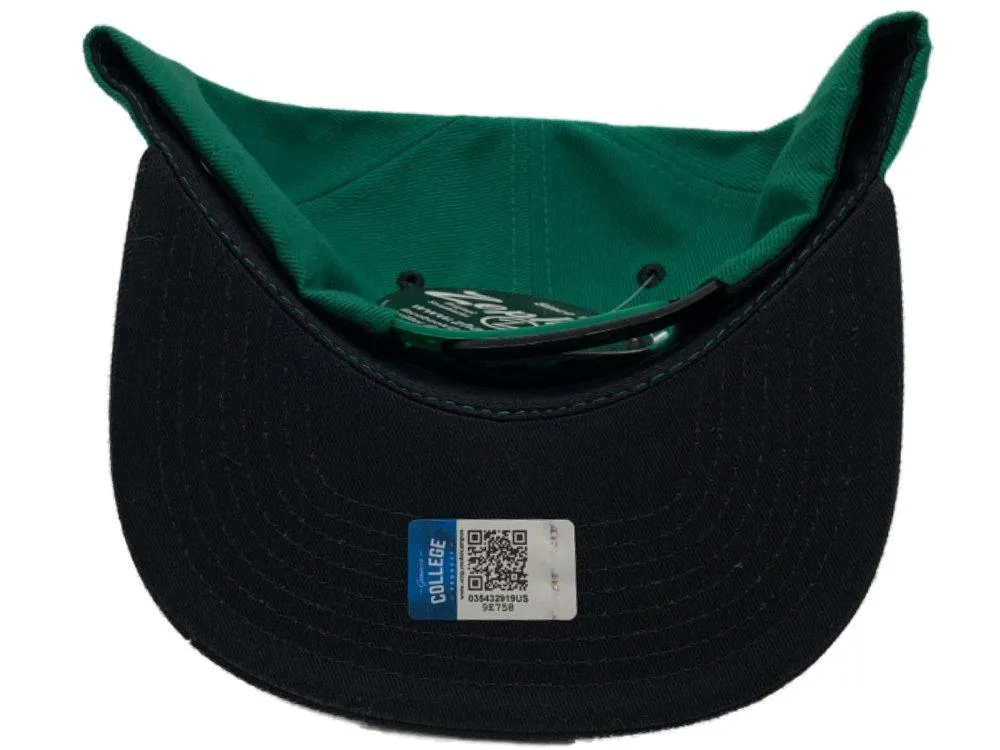 Oregon Ducks Zephyr Green & Black Structured Snapback Flat Bill Hat Cap