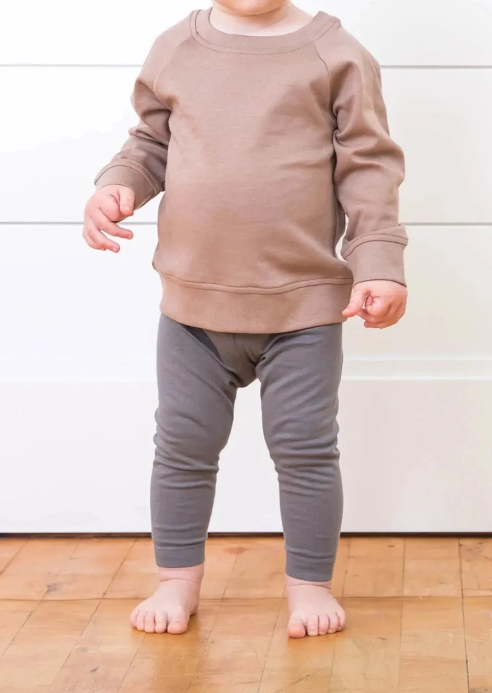 Organic Baby Portland Pullover - Truffle