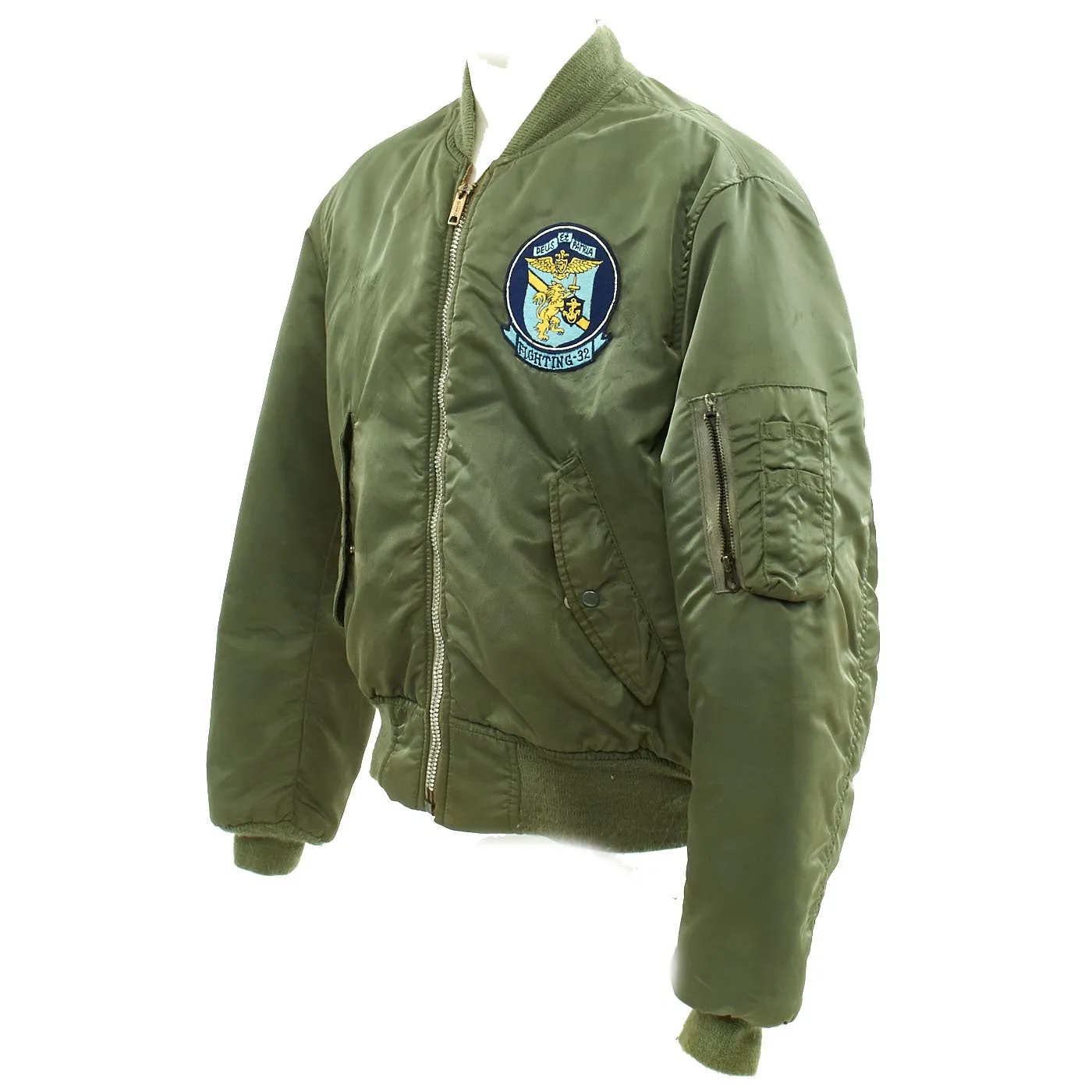 Original 1970s U.S. Navy Fighter Squadron 32 VF-32 MA1 Type Flight Jacket - The "Fighting Swordsmen"