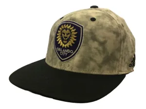 Orlando City SC Adidas FitMax 70 Tie-Dye Structured Flat Bill Hat Cap (S/M)