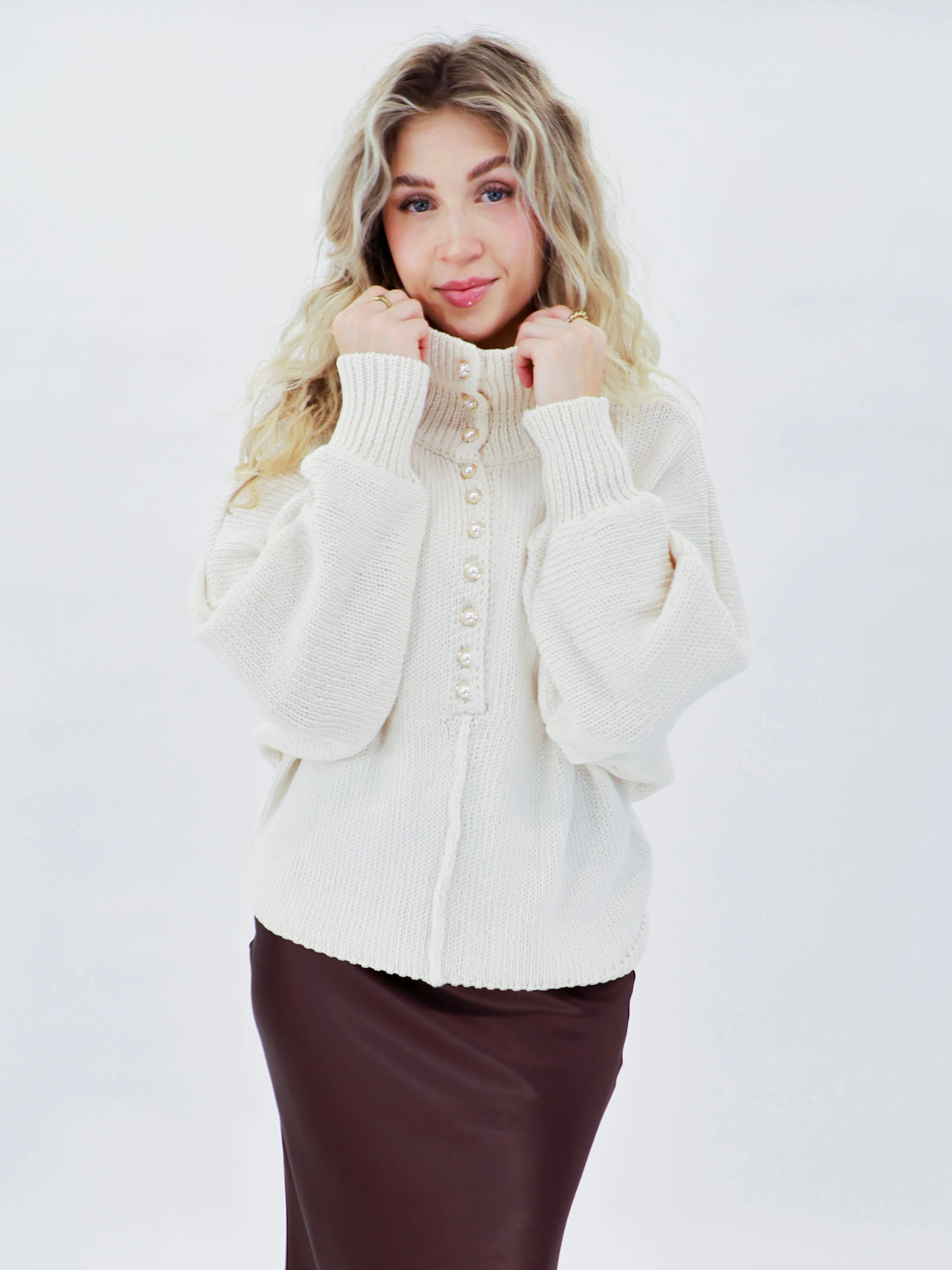 Pearls Chic Sweater