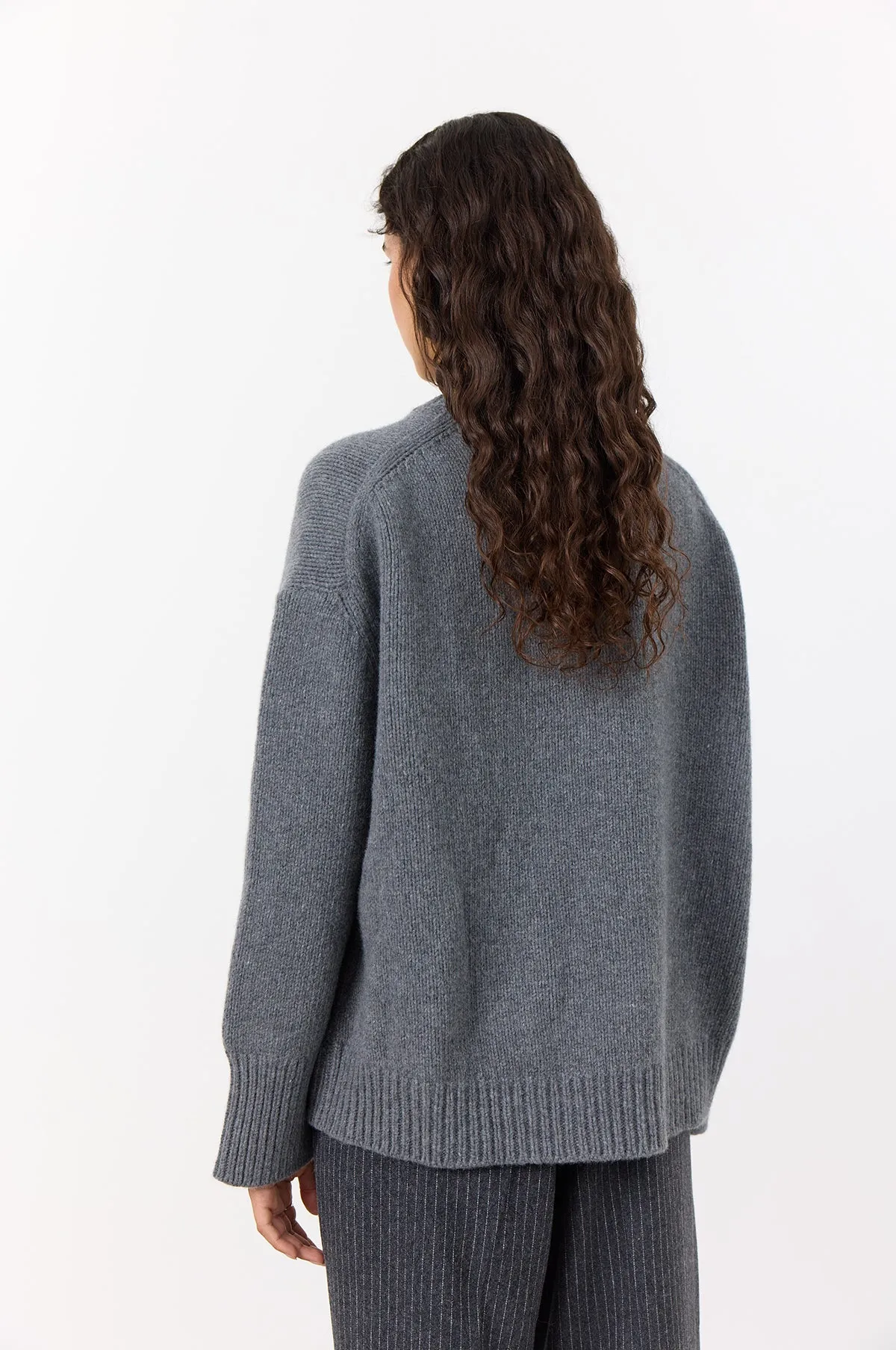 Perle Pullover Lava Smoke Melange