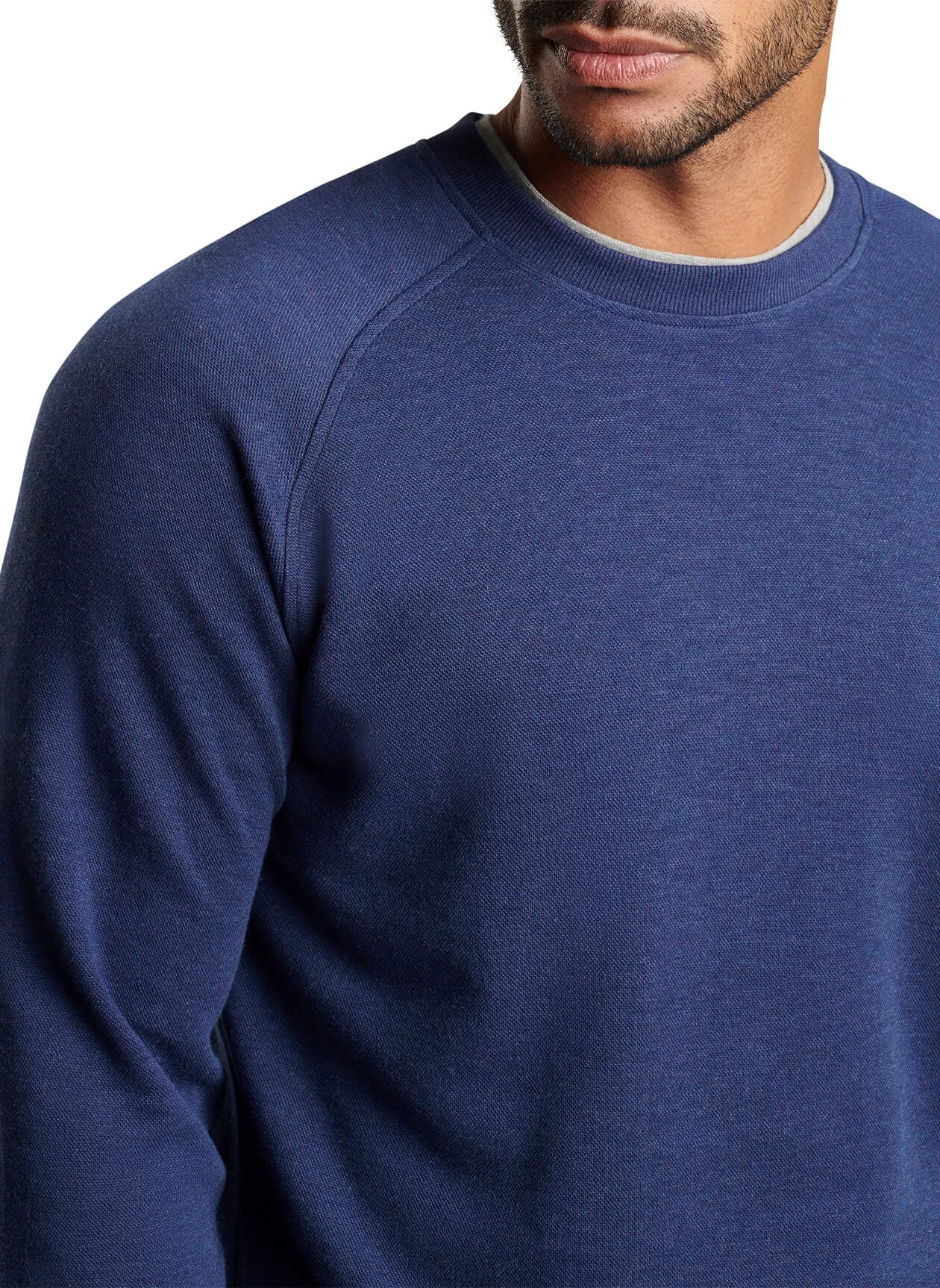 Peter Millar Crown Comfort Custom Knit Crews, Navy