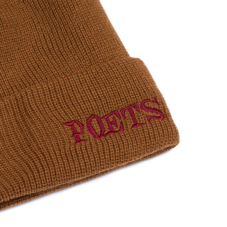 Poets Clokey Knit Beanie Mustard