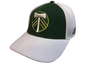 Portland Timbers SC Adidas Two-Tone Authentic Structured Mesh Snapback Hat Cap