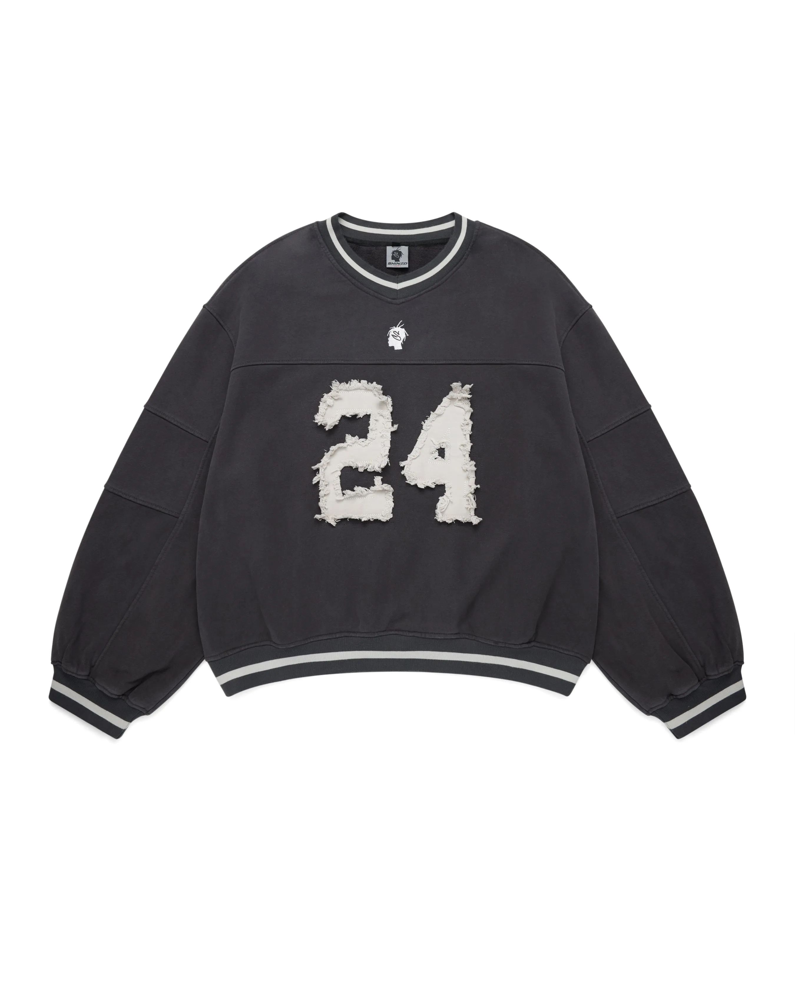 PRE ORDER** Futtobōru Heavyweight Washed Black Jersey Crewneck