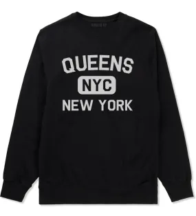 Queens Gym NYC New York Mens Crewneck Sweatshirt